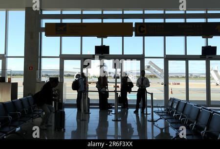 vitoria da conquista, bahia, brésil - 5 juin 2023 : vue sur l'aéroport de Glauber Rocha dans la ville de Vitoria da Conquista. Banque D'Images