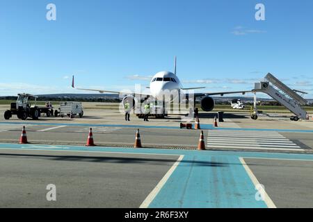 vitoria da conquista, bahia, brésil - 5 juin 2023 : vue sur l'aéroport de Glauber Rocha dans la ville de Vitoria da Conquista. Banque D'Images