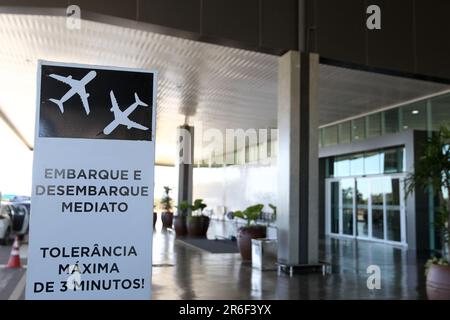 vitoria da conquista, bahia, brésil - 5 juin 2023 : vue sur l'aéroport de Glauber Rocha dans la ville de Vitoria da Conquista. Banque D'Images