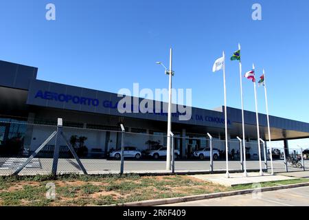 vitoria da conquista, bahia, brésil - 5 juin 2023 : vue sur l'aéroport de Glauber Rocha dans la ville de Vitoria da Conquista. Banque D'Images