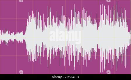 Vector illustration d'ondes sonores de musique Illustration de Vecteur