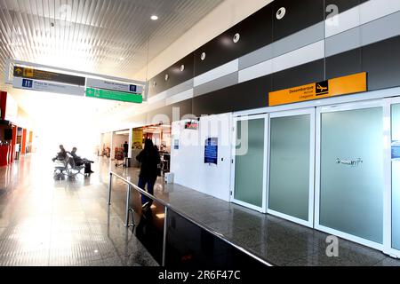 vitoria da conquista, bahia, brésil - 5 juin 2023 : vue sur l'aéroport de Glauber Rocha dans la ville de Vitoria da Conquista. Banque D'Images