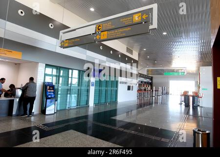 vitoria da conquista, bahia, brésil - 5 juin 2023 : vue sur l'aéroport de Glauber Rocha dans la ville de Vitoria da Conquista. Banque D'Images