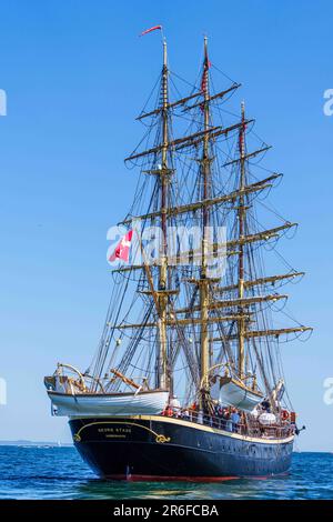 Port d'Aarhus, Aarhus, Danemark. 08th juin 2023. Georg Stage navire pendant la course Océan: LEG 6 départ d'Aarhus à la Haye via Kiel. Dans le port d'Aarhus, Aarhus, Danemark. Kim Price/CSM/Alamy Live News Banque D'Images