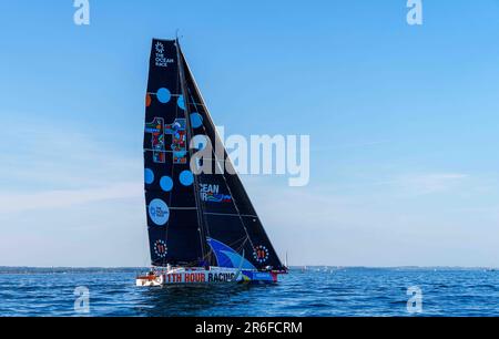 Port d'Aarhus, Aarhus, Danemark. 08th juin 2023. Classe IMOCA. Pendant la course à l'océan : la LEG 6 part d'Aarhus à la Haye via Kiel. Dans le port d'Aarhus, Aarhus, Danemark. Kim Price/CSM/Alamy Live News Banque D'Images