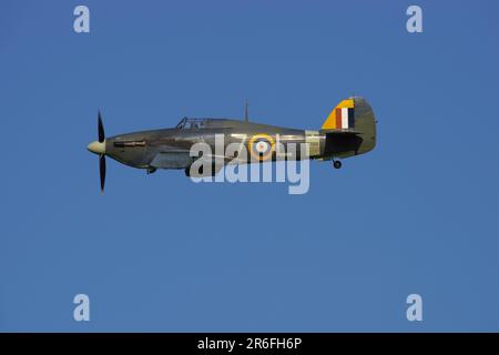 Collection Shuttleworth, Hawker Sea Hurricane Z7015, G-BKTH, Banque D'Images