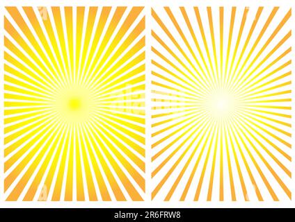 Les rayons du soleil pour modifier votre couverture, fort, l'arrière-plan Illustration de Vecteur