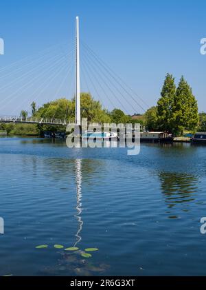 Christchurch Foodbridge, River Thames, Reading, Berkshire, Angleterre, ROYAUME-UNI, GB. Banque D'Images