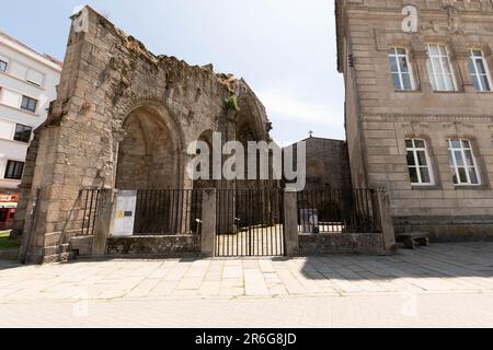 Ruines de l'église de San Domingos de Pontevedra - - 14 mai 2023- Espagne, Galice Banque D'Images