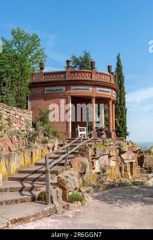 Temple du soleil dans le jardin botanique, Gleisweiler, Palatinat, Rhénanie-Palatinat, Allemagne, Europe Banque D'Images