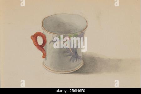 Sans titre (coupe). Aquarelle sur papier. Date : env. 1872-1874. Musée: Smithsonian American Art Museum. Banque D'Images