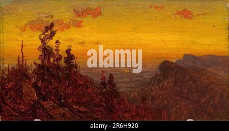 Depuis les montagnes Shawangunk. huile sur toile sur panneau. Date: 1823-1880. Musée: Smithsonian American Art Museum. Banque D'Images