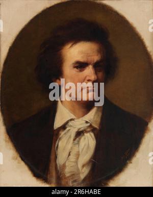 Ludwig Van Beethoven. huile sur toile. Date: 1875. Musée: Smithsonian American Art Museum. Ludwig von BEETHOVEN. Banque D'Images