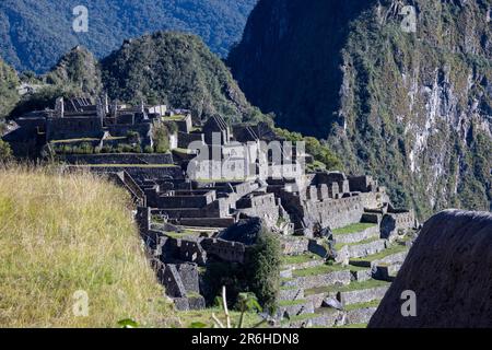 Ruines inca de Machu Picchu, Pérou, Amérique du Sud Banque D'Images