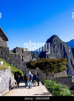 Ruines inca de Machu Picchu, Pérou, Amérique du Sud Banque D'Images