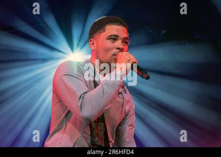 Brighton, ville de Brighton & Hove, East Sussex, Royaume-Uni. Zakhar se présentant sur Amazon New Music Stage avec +44, le Great Escape Festival 2023. 13th mai 2023. Alamy Live News/David Smith Banque D'Images