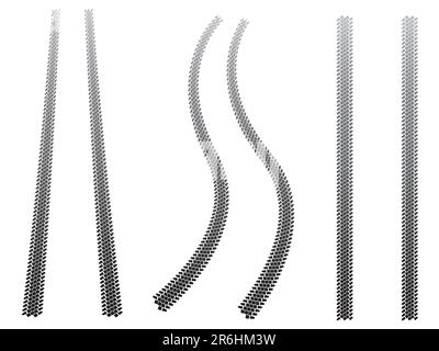 Chenilles pour pneus encombrants. Veuillez consulter ma gamme pour plus d'illustrations de chenilles de pneus. Illustration de Vecteur