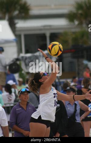 NCAA Beach Volleyball Championships 2023 tenu à Gulf Shores, Alabama, États-Unis Banque D'Images