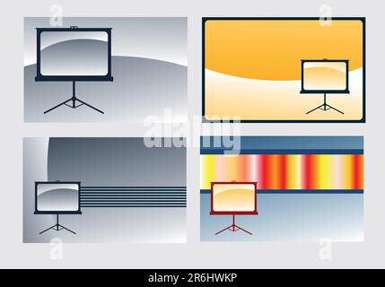 diverses illustrations de fond - tableau de présentation Illustration de Vecteur