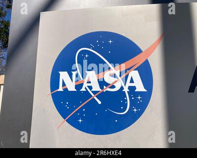 Panneau NASA, sceau de la National Aeronautics and Space Administration - USA - 2023 Banque D'Images