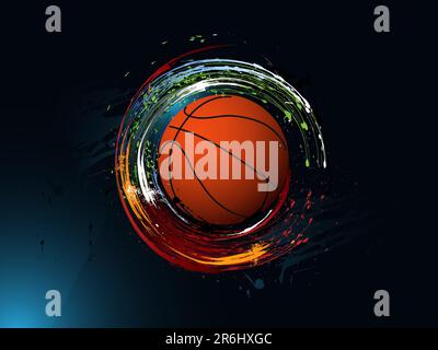 Sale résumé grunge arrière-plan, Basketball Illustration de Vecteur