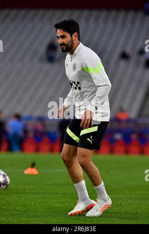 Istanbul, Turquie. 09th juin 2023. Ilkay Gündogan (8) de Manchester City vu lors d'un dernier entraînement avant la finale de la Ligue des champions de l'UEFA entre Manchester City et Inter au stade Atatürk d'Istanbul. (Crédit photo : Gonzales photo/Alamy Live News Banque D'Images