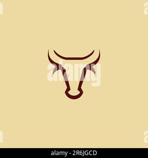 logo bull simple et facile à retenir Illustration de Vecteur