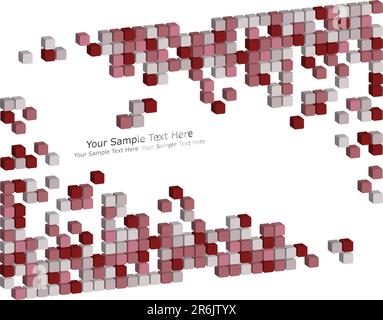 3d abstrait vérifié les antécédents en affaires pour l'utilisation dans la conception de sites web Illustration de Vecteur