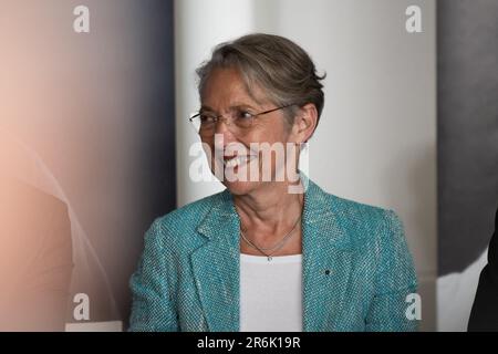 Elisabeth borne à salon-de-Provence, France. 09th juin 2023. Photo de Laurent Coust/ABACAPRESS.COM. Credit: Abaca Press/Alay Live News Banque D'Images