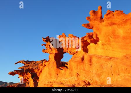 Kleines Finnland, Hobgoblins Playground, Gold Butte Scenic Back Road, NV, États-Unis Banque D'Images