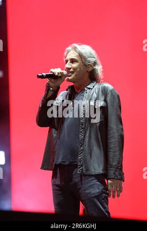 Stadio Olimpico , Rome, Italie, 09 juin 2023, Luciano Ligabue invité live Gazzelle pendant Gazzelle - Stadio Olimpico - concert de musique de chanteur italien Banque D'Images