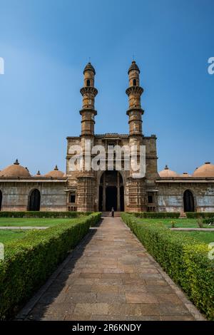 Mosquée Jami, Parc archéologique de Champaner-Pavagadh, site classé au patrimoine mondial de l'UNESCO, Gujarat, Inde, Asie Banque D'Images