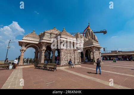 Kalika Shakti Temple Peeth Pavagadh, Parc archéologique de Champaner-Pavagadh, site classé au patrimoine mondial de l'UNESCO, Gujarat, Inde, Asie Banque D'Images