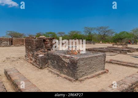 Lothal, site le plus au sud de l'ancienne civilisation de la vallée de l'Indus, Gujarat, Inde, Asie Banque D'Images