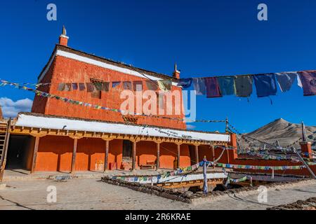 Monastère de Lo Manthang, Royaume de Mustang, Himalaya, Népal, Asie Banque D'Images