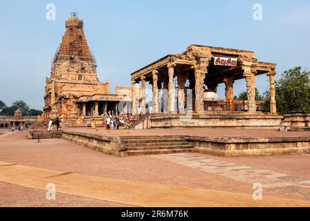 Temple de Brihadishwalar, Tanjore Banque D'Images