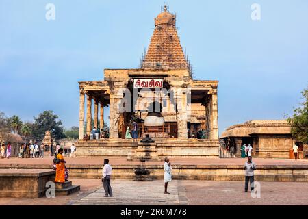 Temple de Brihadishwalar, Tanjore Banque D'Images