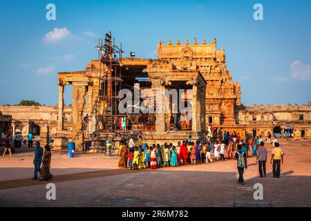 Temple de Brihadishwalar, Tanjore Banque D'Images