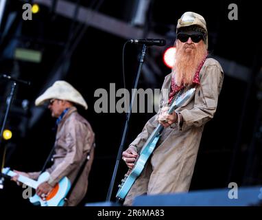Solvesborg, Suède, 10 juin, 2023 jour 4 BILLY GIBBONS ET LE BFGS (États-Unis) se produit au Sweden Rock Festival. Billy Gibbons - guitare chef, chant crédit: PEO Mšller/Alamy Live News Banque D'Images