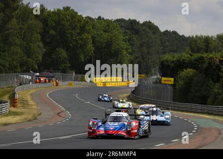 Le Mans, France. 10th juin 2023. 13 FARANO John (CAN), TAYLOR Ricky (usa), RAST René (ger), Tower Motorsport, Oreca 07 - Gibson, action pendant les 24 heures du Mans 2023 sur le circuit des 24 heures du Mans de 10 juin à 11, 2023 au Mans, France - photo: Julien Delfosse/DPPI/LiveMedia crédit: Agence photo indépendante/Alamy Live News Banque D'Images