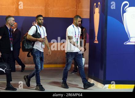 Le Kyle Walker de Manchester City arrive devant le match final de la Ligue des champions de l'UEFA au stade olympique Ataturk, à Istanbul. Date de la photo: Samedi 10 juin 2023. Banque D'Images