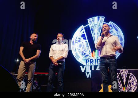 Padoue, Italie. 09th juin 2023. L'auteur-compositeur-interprète Levante la marraine exceptionnelle de la XVI édition de la Padova Pride Village Virgo, vendredi 9 juin 2023 (photo de Mimmo Lamacchia/NurPhoto)0 crédit: NurPhoto SRL/Alay Live News Banque D'Images