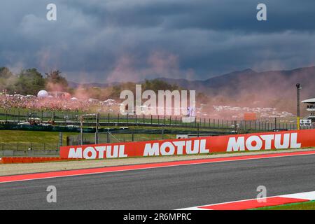 Mugello, Italie. 10th juin 2023. Circuit international de Mugello, Mugello, Italie, 10 juin 2023, Mugello International circuit fans stand pendant Tissot Sprint MotoGP Grand Prix d'Italie - Championnat du monde MotoGP crédit: Live Media Publishing Group/Alay Live News Banque D'Images