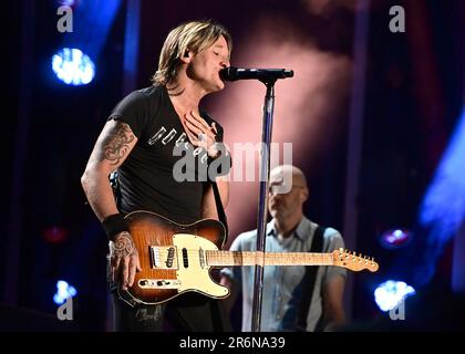 09 juin 2023 - Nashville, Tennessee - Keith Urban. Concert nocturne du CMA Music Fest 2023 au Nissan Stadium. Banque D'Images