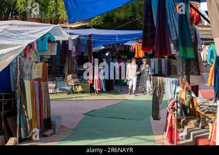 Dilli Haat Food and Craft Bazar à Delhi Banque D'Images