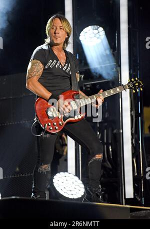 Nashville, Tennessee, États-Unis. 9th juin 2023. Keith Urban sur scène pour le festival CMA 2023 - VEN, Nissan Stadium, Nashville, TN 9 juin 2023. Crédit : Derek Storm/Everett Collection/Alay Live News Banque D'Images