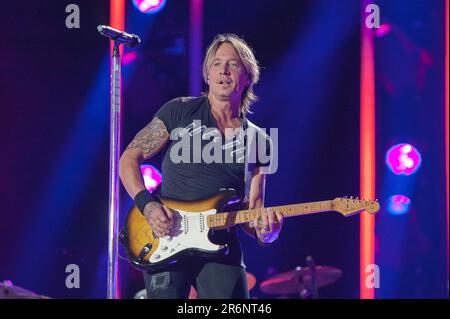 9 juin 2023 - Nashville, Tennessee; États-Unis - le musicien KEITH URBAN joue en direct au stade Nissan dans le cadre du festival de musique CMA 2023 qui a eu lieu dans le centre-ville de Nashville. Copyright 2023 Jason Moore. (Credit image: © Jason Moore/ZUMA Press Wire) USAGE ÉDITORIAL SEULEMENT! Non destiné À un usage commercial ! Banque D'Images