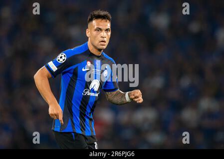 Istambul, Turquie. 11th juin 2023. Lautaro Martinez d'Inter lors de la finale 2023 de la Ligue des champions de l'UEFA entre Manchester City et Inter au stade olympique Atatürk d'Istanbul, Turquie sur 10 juin 2023 (photo par Andrew SURMA/ crédit: SIPA USA/Alay Live News Banque D'Images