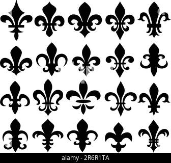 Fleur de lis symbole Illustration de Vecteur