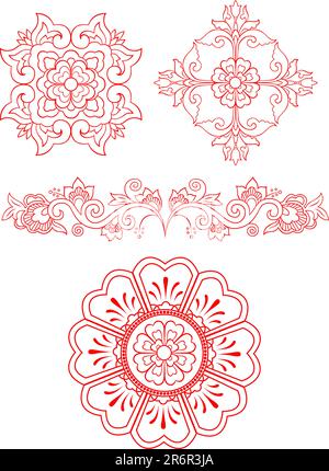 Modèle floral design Illustration de Vecteur